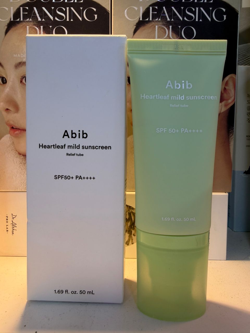 🔘 Abib Heartleaf Mild Sunscreen Relief Tube